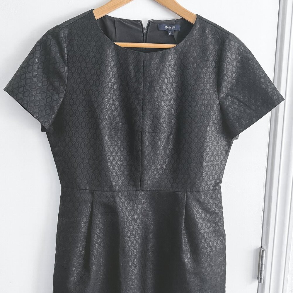 Madewell Shimmer Jacquard Dress Sz 6